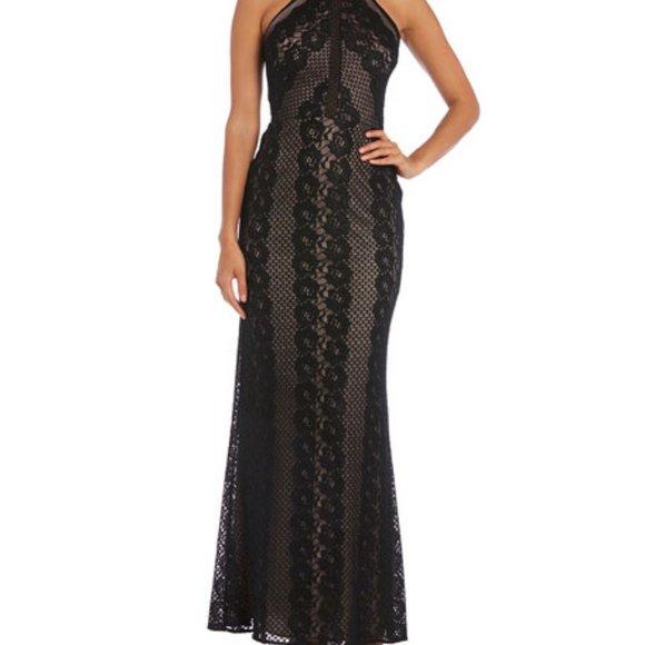 Night Way Collections Dresses & Skirts - Halter-Neck Lace Gown| NightWay